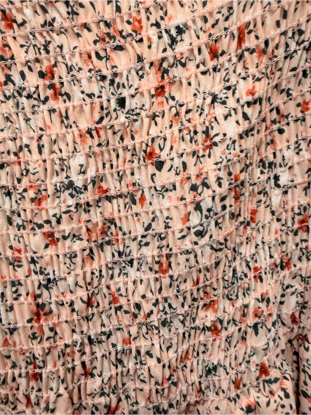 If she Loves Pink Floral Midi Dress with Puff Sleeves maternity - Picture 3 of 5